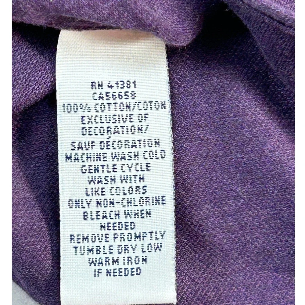 Polo Ralph Lauren Mens Purple Knit Dress Shirt Cotton Jersey Long Sleeve Large